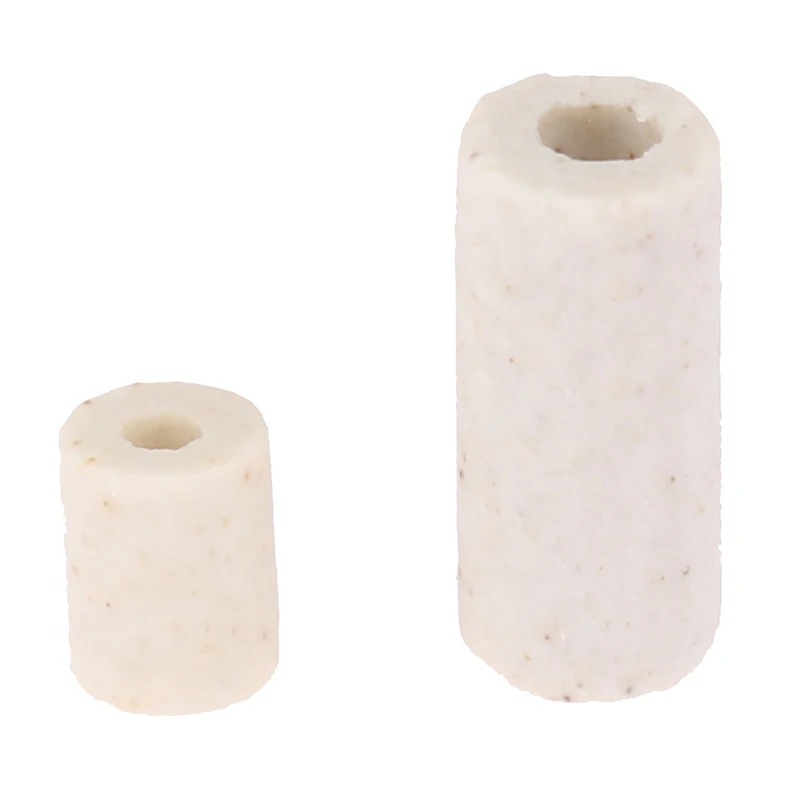 100Pcs Single Bore Ceramic Tube High Temperature Resistant Insulating Pipe Electronic Wire Bundle Porcelain Bushing 1/2/4/6mm
