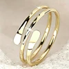 Bague Huitan moderne multi-couches pour femme, couleur or, bijou délicat et élégant pour soirée, accessoire de doigt tendance et raffiné