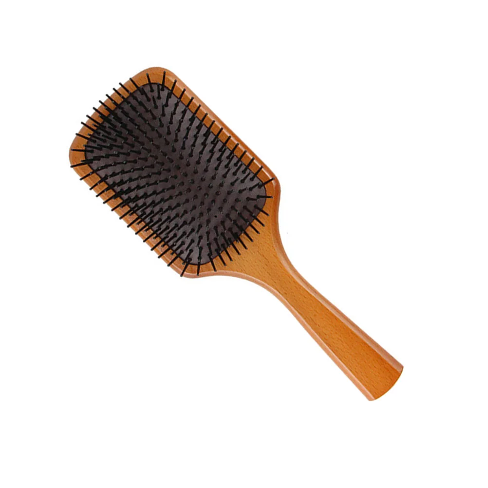 

Air Bag Nylon Comb Travel Hair Brush Wooden Paddle Hairbrush Portable Beech Anti-static