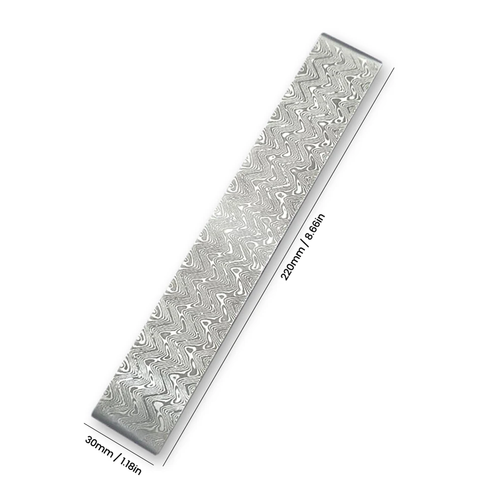 Damascus Steel Billet Patterned Steel Cutter Embryo Forging Materials Quenched S
