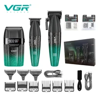 VGR Tondeuse à cheveux Professionnelle 9000 tr/min Tondeuse à cheveux Sans fil Machine de coupe de cheveux Rechargeable Métal To 2