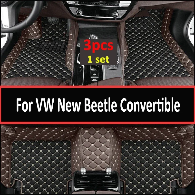 Tappetini Auto Per Vw Volkswagen New Beetle Convertible 1998 ~ 2011 Tappeto Impermeabile Tapetes Para Automovil Tappetini Auto Accessori Auto