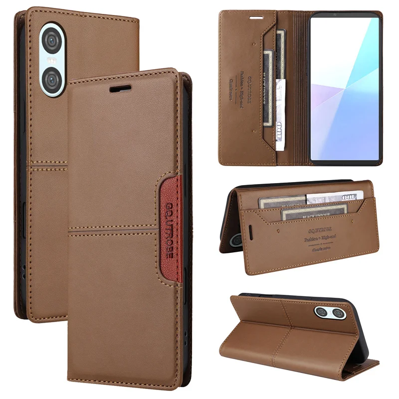 Premium Flip Leather Wallet Phone Case - Magnetic Book Cover with Card Holder Feature