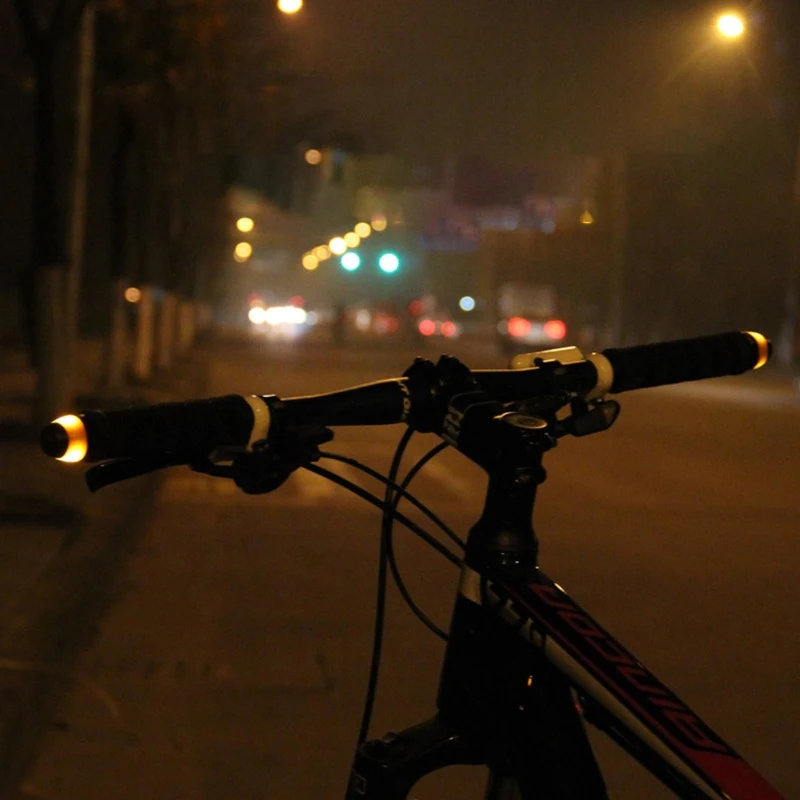Bicycle Handlebar Light Bar End Safety Warning Light Battery Powered Bike Lamp Cycling LED Bar End Plugs Indicator bicycle accessories,bicycle handlebar,bike handlebar plugs,bicycle handlebar ends