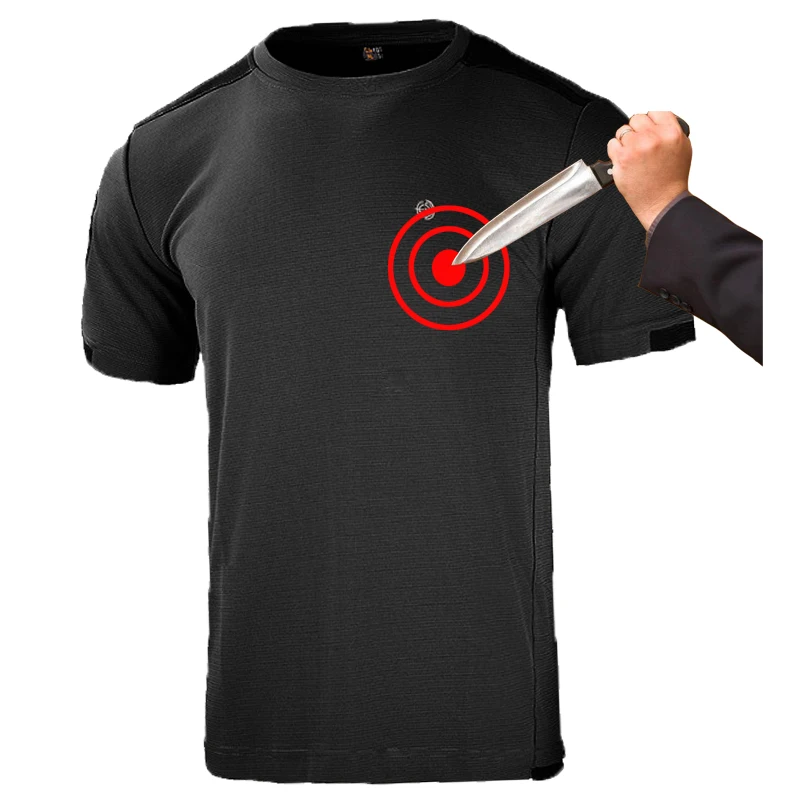 Anti knife safety t shirt self defense Summer anti cut stab resistant