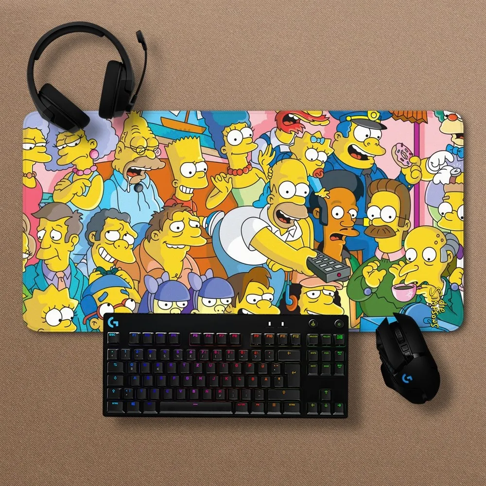 MINISO The Simpsons Mousepad Non-slip Lockedge Office Student Gaming Thickened Large Writing Pad Cushion 5