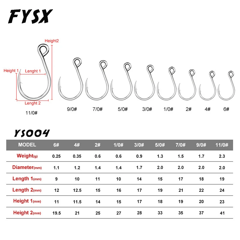 20 개/몫 바다 낚시 후크 높은 탄소강 물고기 후크 바브와 부식 방지 바닷물 낚시를위한 날카로운 낚시 후크