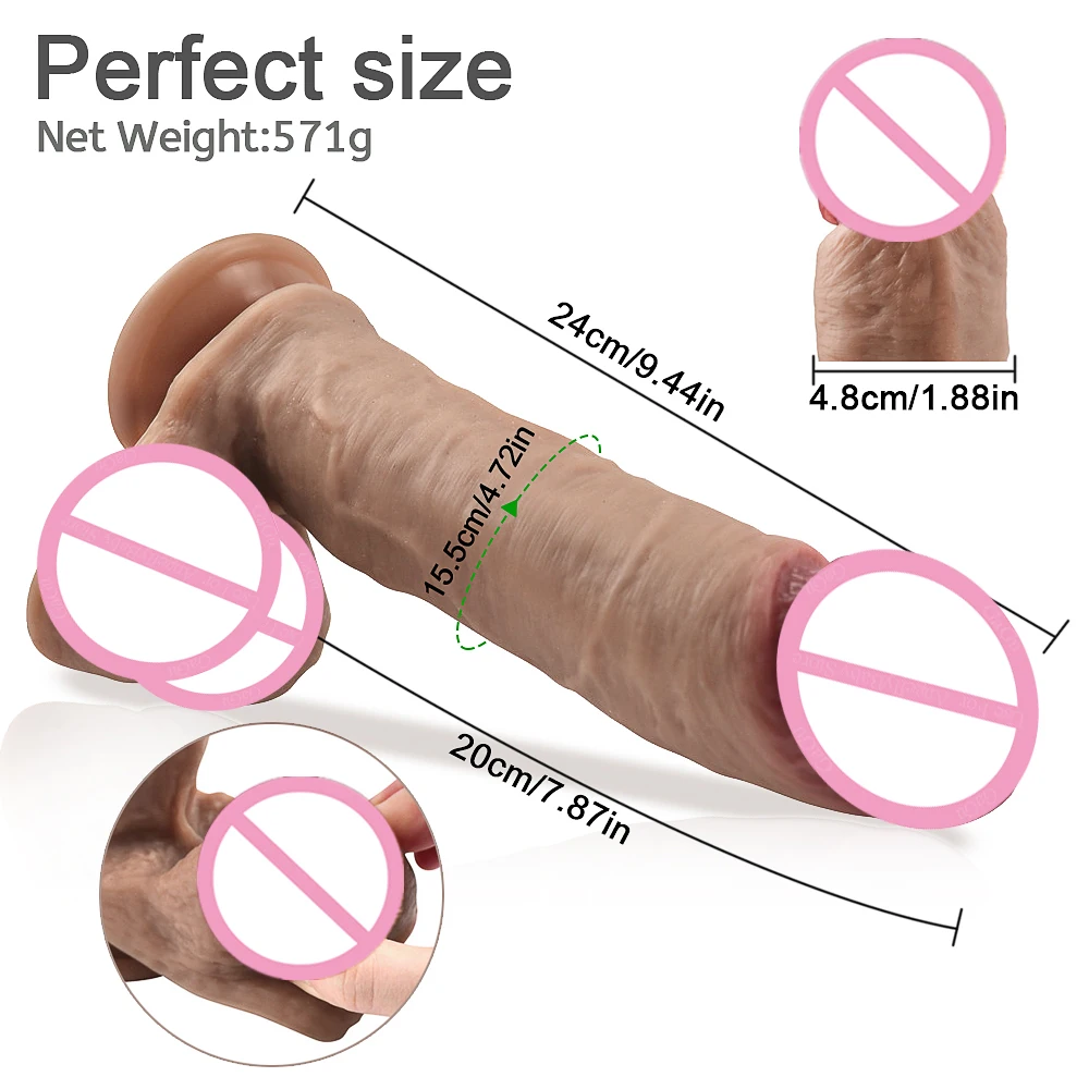 Soft Big Dildo Strapon Silicone Women Sex Toys Adults