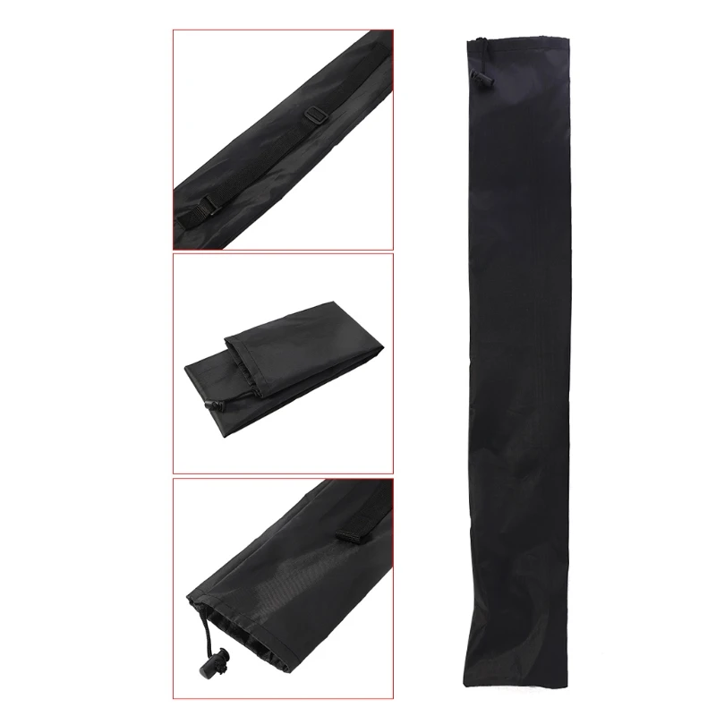 Portable Black Trekking Pole Carrying Bag Storage Bag Pouch Drawstring Bag for Walking Stick Hiking Poles Travel for Cas 5
