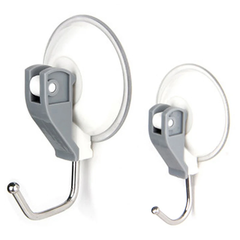 Hooks Strong Holder Hooks Suction Cup Hanging Removable Bathroom Kitchen 2PCS
