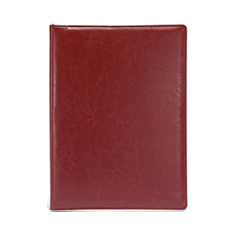 A4 PU Padfolio 파일 폴더, 포트폴리오 비즈니스 문서 거치대, 금속 클립보드 패드, 문서 정리함 거치대