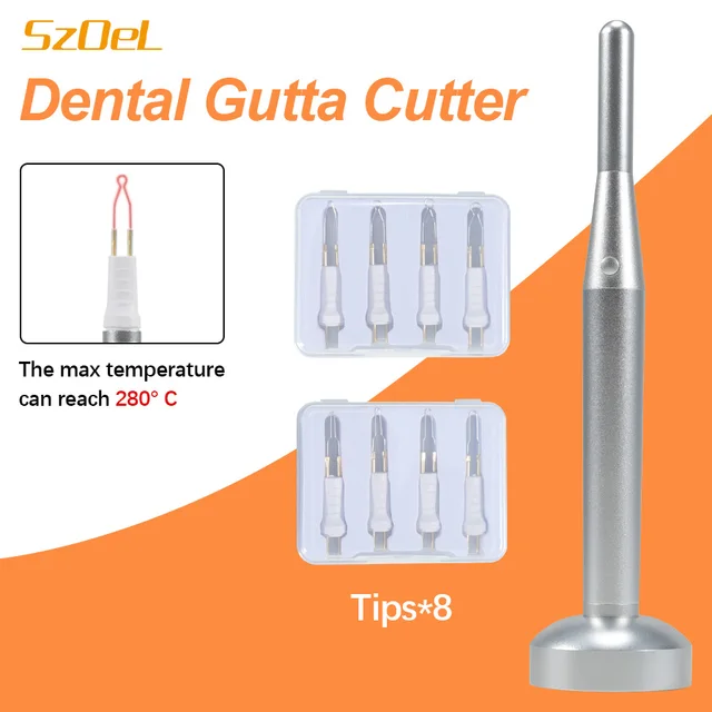 Dental Gutta Cutter Dental Adhesive Trimmer with One Click Quick Heating and Equip Eight Different Cutting Heads Available