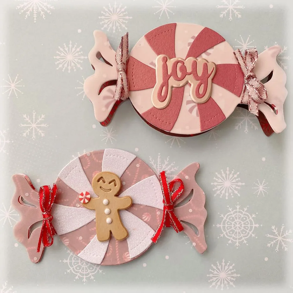 KSCRAFT 캔디 백 토퍼, 금속 커팅 다이 스텐실, DIY 스크랩북 장식 엠보싱, DIY 종이 카드