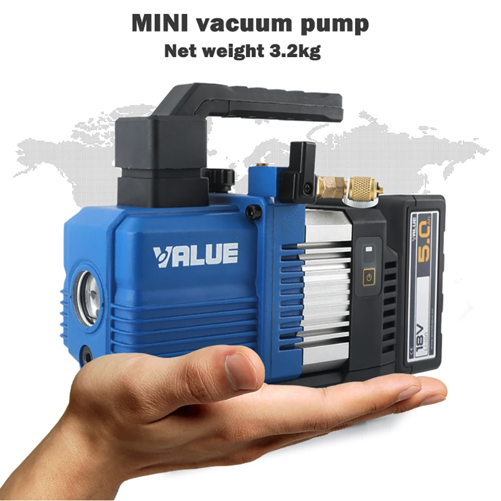 Value VRP-15D pompe à vide Vevor 15CFM 3/4HP Pompe de climatisation R32  Pompe à vide 2 étapes Kit de recharge de climatisation automatique 220V -  AliExpress