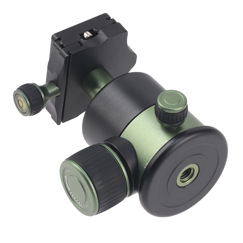 20KG Load Metal Heavy Duty Tripod Ball Head Quick Release Plate 1/4