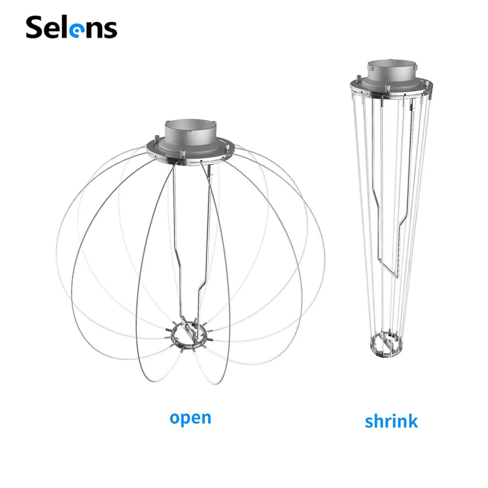Selens 50/65/80cm 구형 소프트박스(쉐이딩 천 포함) 사진 스튜디오 플래시용 접이식 랜턴 볼 디퓨저