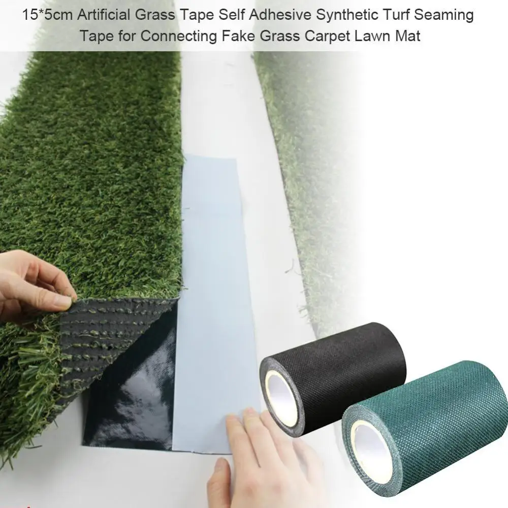 1pcs Garden Tape 5/10/15/20M Artificial Grass Joining Self Adhesive Green/Black Tape Synthetic Lawn Grass Garden Tool