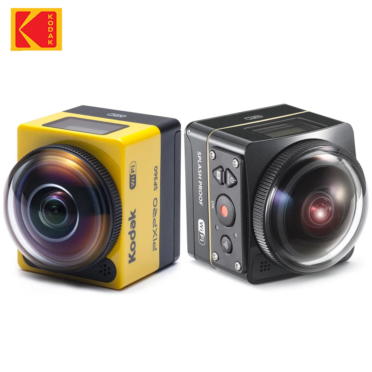 Kodak PixPro SP360 4K 충격 방지 스포츠 카메라, 와이파이 액션 카메라, 야외 스포츠용 방수, 라이딩용 손떨림 방지,