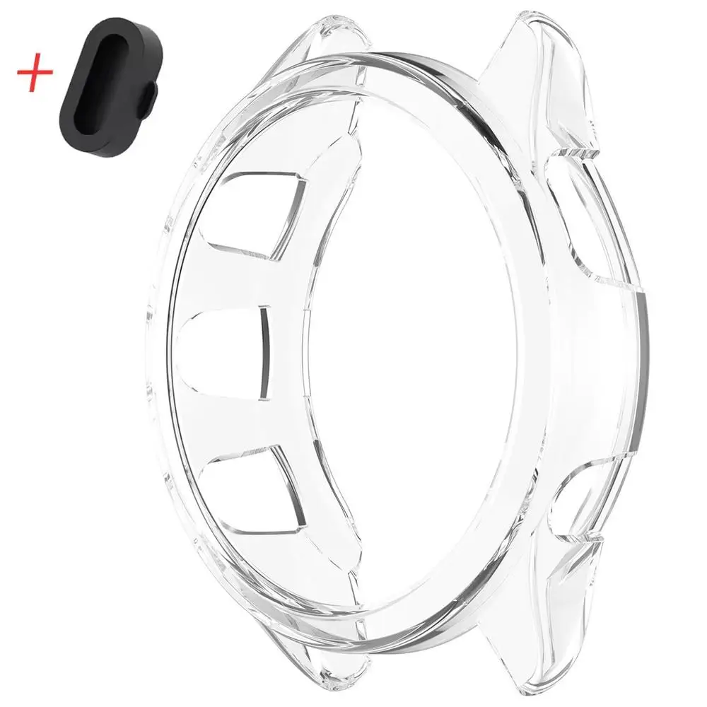 TPU Transparent Hollow Case with Soft Screen Protector and Frame Bumper Cover