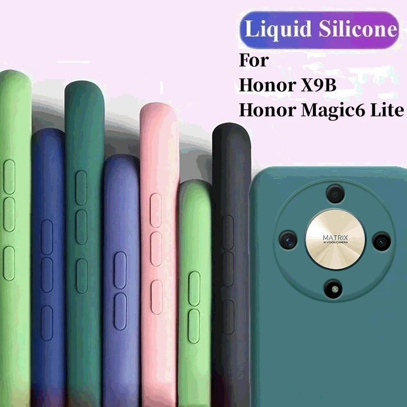 Per Honor Magic6 Lite Custodia Honor Magic 6 5 4 Lite X9B Cover Funda Tpu Silicone Liquido Cover Originale Per Telefono Honor Magic 6 Lite 5G