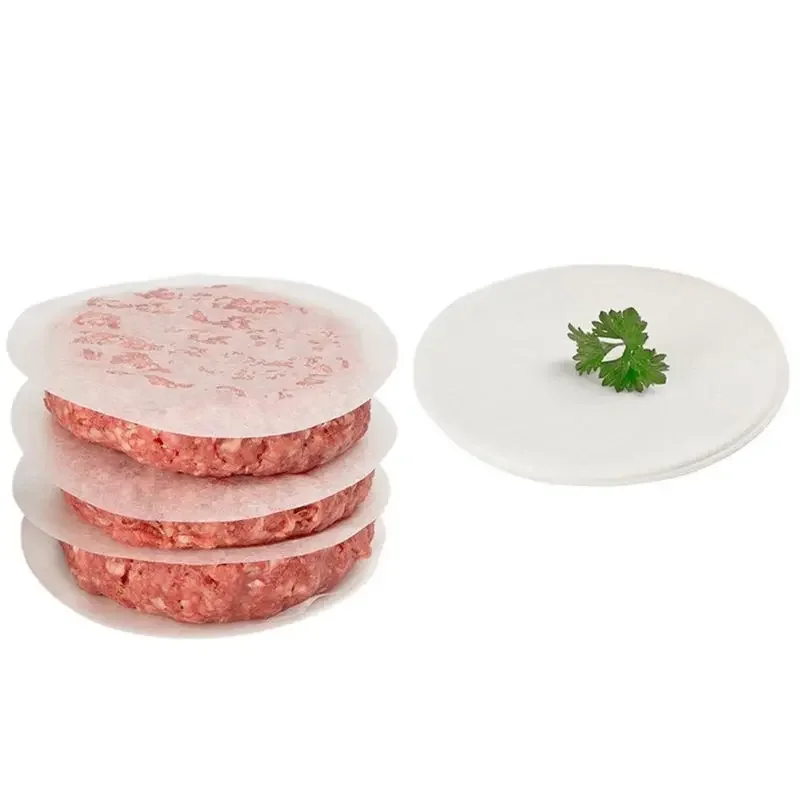500pcs Round Parchment Paper Liners Safe Oven and Electronic BBQ Grill Wax Paper Hamburger Patty parchment baking paper burger patty paper