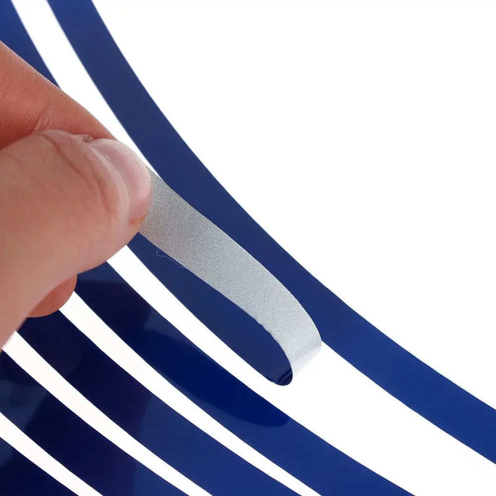 1Pair Wholesale 17"18"16 Strips Motorcycle Car Wheel Tire Stickers Reflective Rim Tape Auto Bicycle Accessories