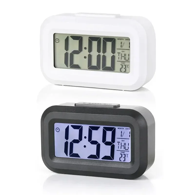 Description Picture 2 of itemElectronic Wall Clock Silent Mini Alarm Date Backlight 12/24H Temperature Week Countdown Powered Digital Clocks. Battery Desk