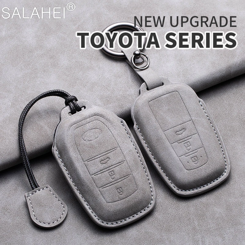 Car Smart Key Case Cover Protector Shell Fob Per Toyota Prius Camry Corolla Chr C-Hr Rav4 Land Cruiser Portachiavi Accessori Auto