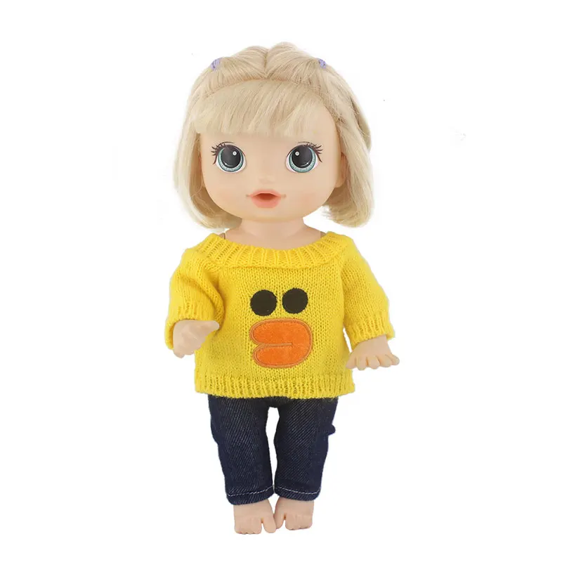 Sweater+Pants, New Doll Clothes For 12 Inch 30CM Baby Alive Doll Toys Crawling Doll Accessories 3