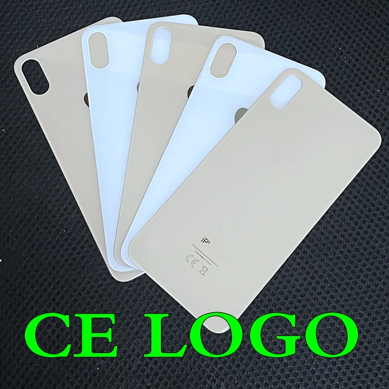 Заднее стекло аккумулятора для iPhone 8 X XS XSMAX сменная Крышка корпуса с большим