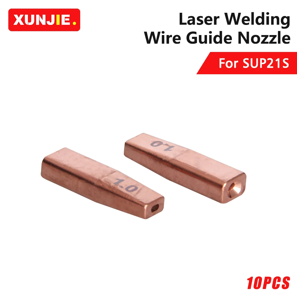 

XUNJIE 10Pcs/lot Laser Welding Wire Guide Nozzle Laser Welding Machine Wire Feed Nozzle For SUP21S Laser Welding Head