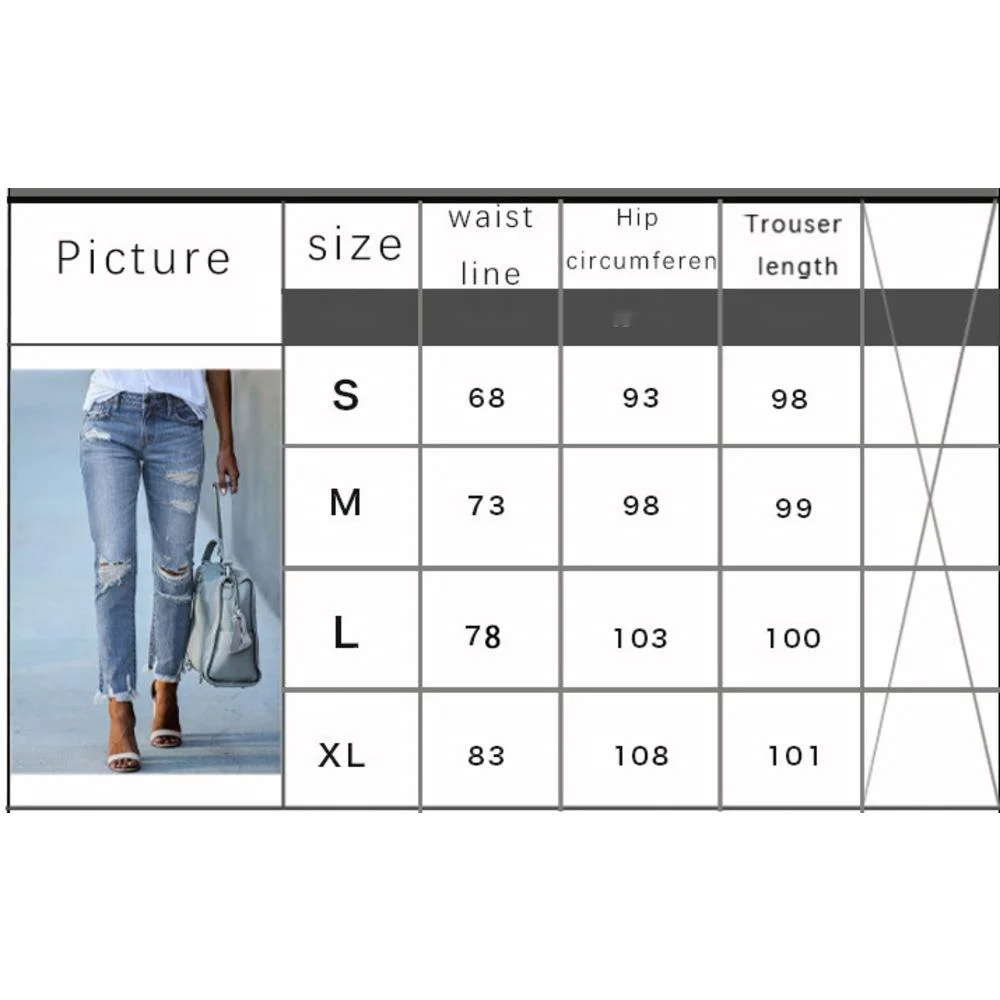 Women's Slim Fit Jeans With Frayed Tassel Hem And Washed Detail_voghion.com