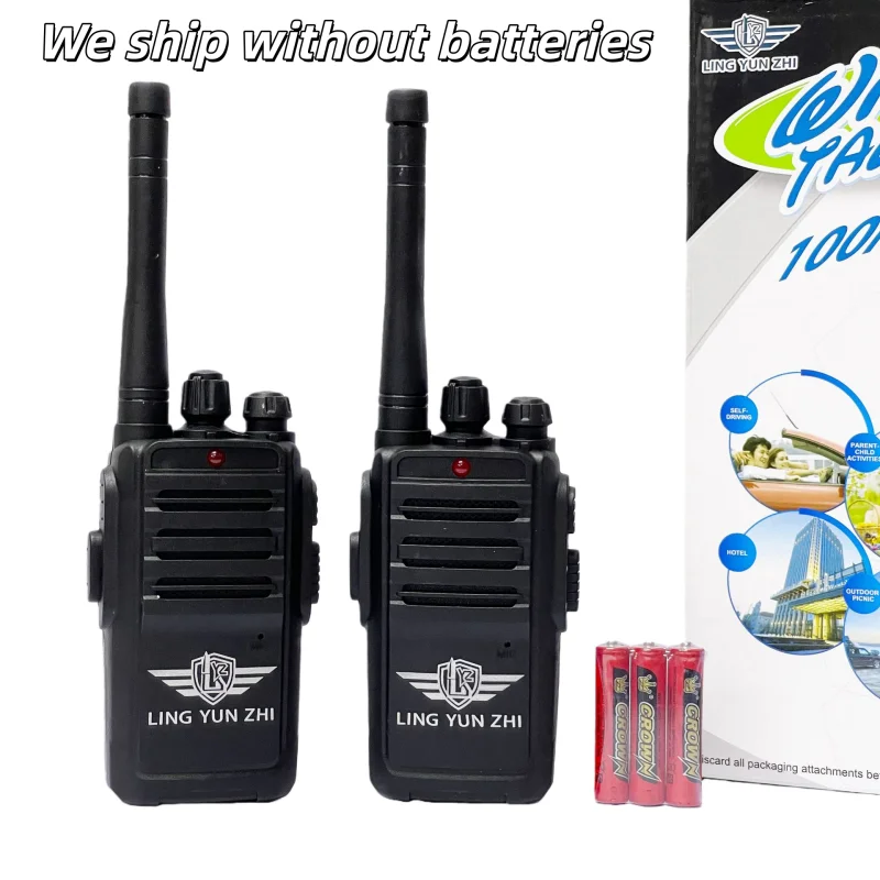 Walkie Talkie Toy Interphone Dialogue Wireless Pager Indoor and Outdoor Communication Game 2pcs/set Not Include Battery - 3