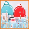 Wooden Pretend Play Doctor Educational Toys for Children Simulation Dentist Check Brush Teeth Medicine Set Role Playing Games 1