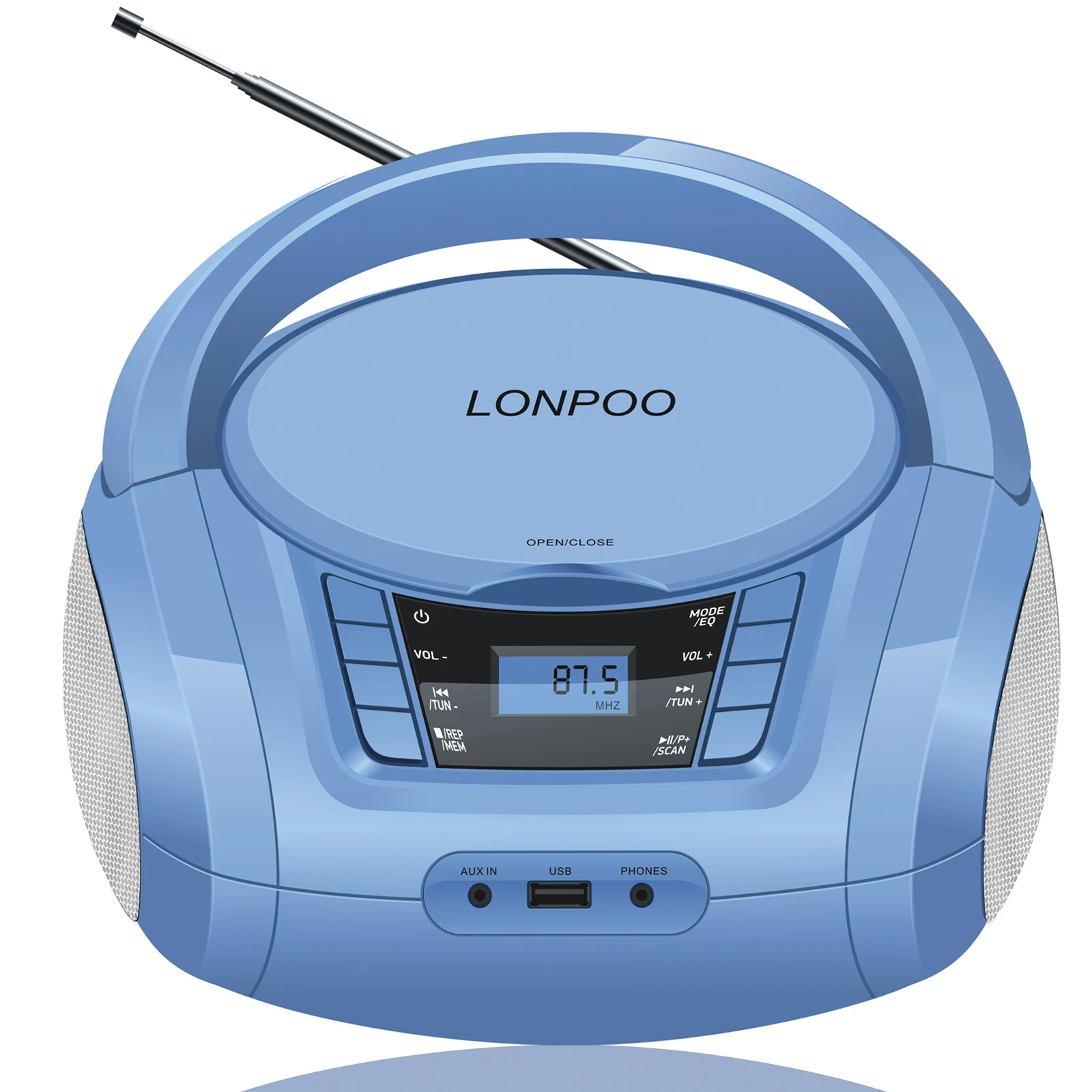 未使用】LONPOO CDコンポーネントシステム FM/USB/AUX Amazon.co.jp