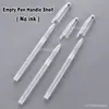 10/20/30/50/100Pcs Set Empty Transparent Gel Ink Pen Handle Shell Office School Writing Stationery Accessories No Refills 3