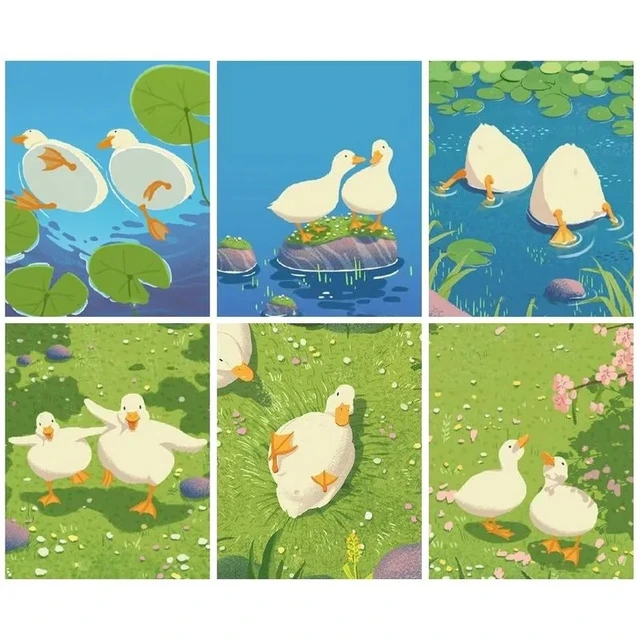 Duck Paint By Number for Kids