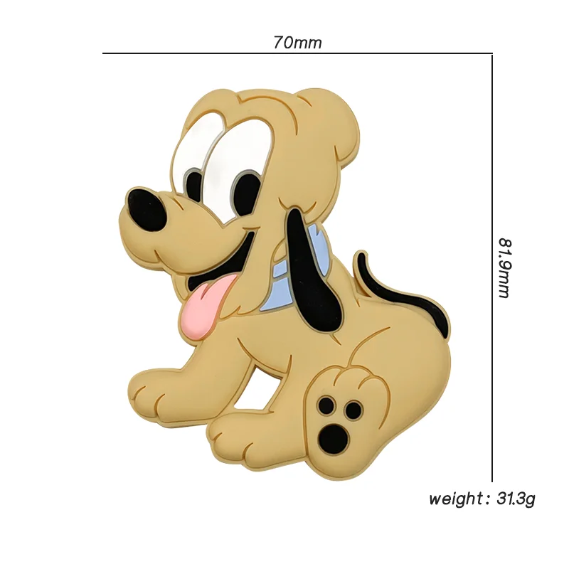 1pcs Silicone Disney Teether Gifts Mickey Mouse Pacifier Chain Making Food Grade Silicone Baby Teether