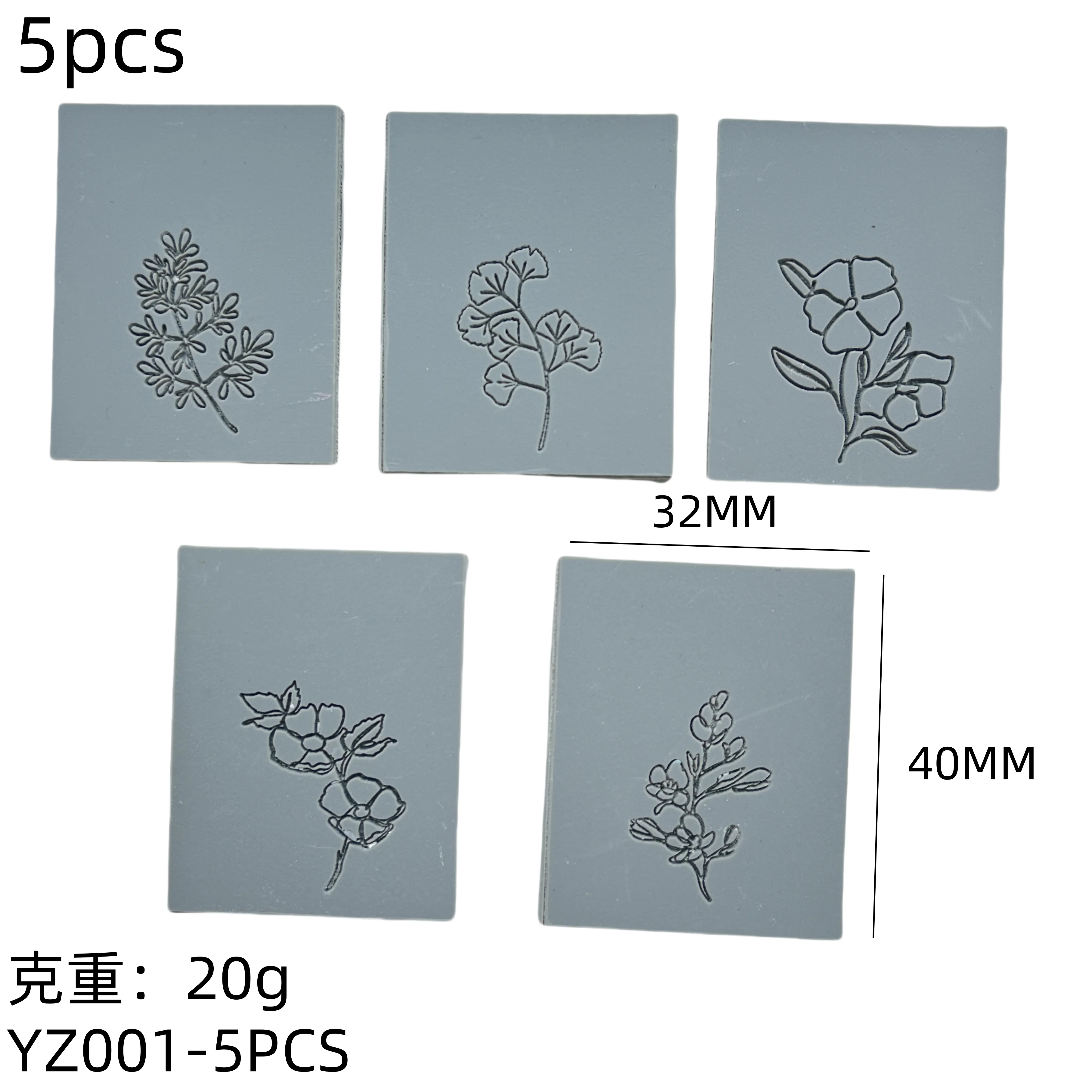 Clay Cutters Three-dimensional flower plant lines for polymer clay polymer clay texture sheets for use with clay cutters