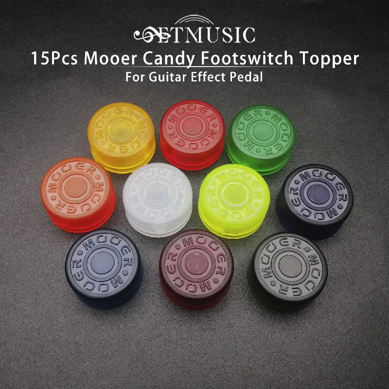 

15Pcs Mooer Candy Footswitch Topper Plastic Knob Footswitch Protector for Guitar Effect Pedal Multi Color