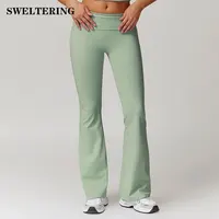 Yoga Leggings Women's High Waist Bell-bottoms High Stretchy Butt Lifting Breathable Sports Pants for Women Gym Leggings Tights 1