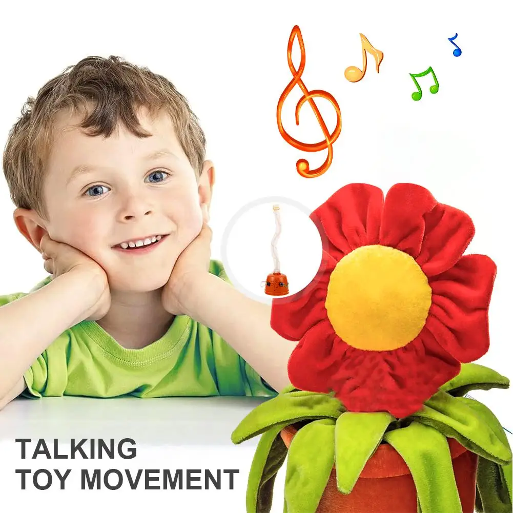 1/3/5 Pcs Plastic Electronic Components Cactus Stuffed Dolls Singing Dancing Talking Toy Movement Cute Plush Toys For Baby Q9M8