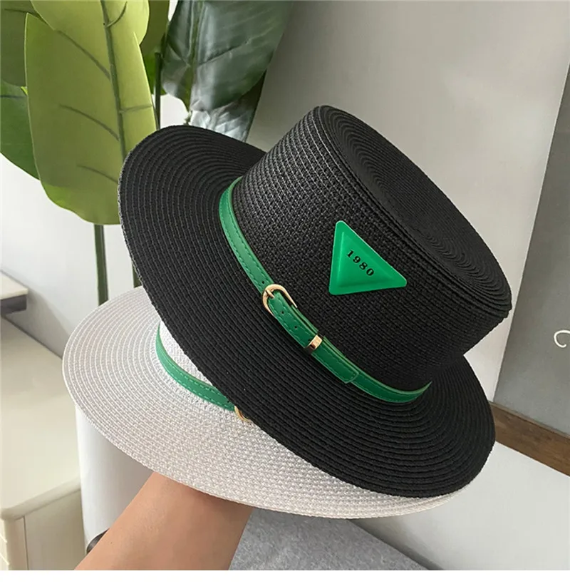 

Summer Women's casual sun hat Large brim flat Sunscreen cap Visor hat for ladies outdoor travel beach hats Straw hat gorros