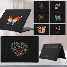 

2022 Laptop Case Butterfly Printing for Huawei Honor MagicBook 14 15/X14 X15/Pro 16.1 Case Notebook Matte Plastic Shell Cover