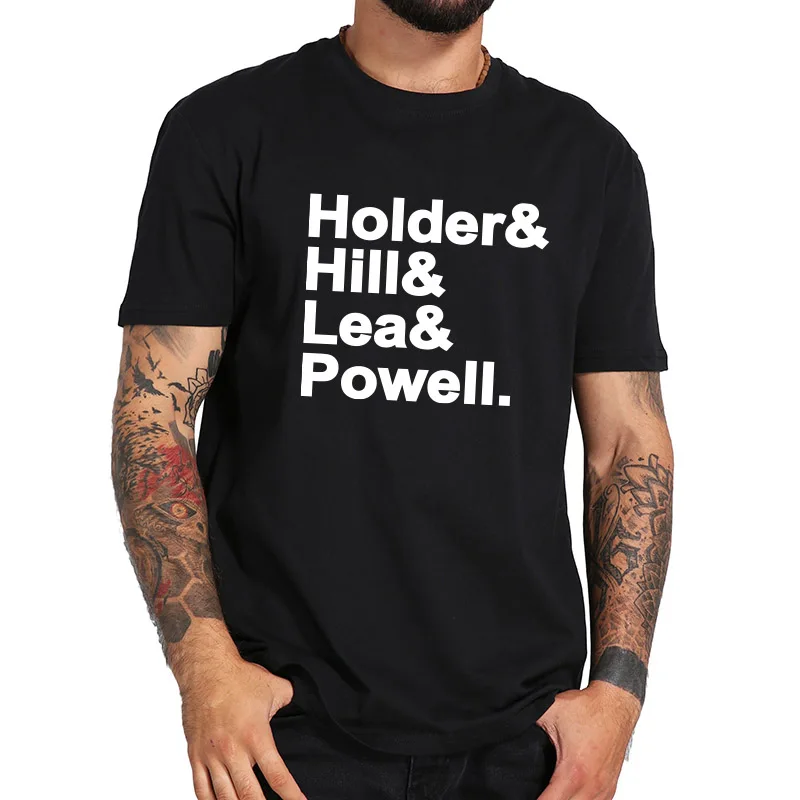 

English Rock Band 100% Cotton T-shirt Band Members Dave Hill Noddy Holder Jim Lea Don Powell 100% Cotton Round-neck Tee Shirts