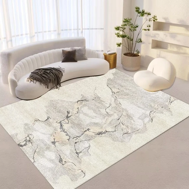 Grands tapis de style moderne pour salon, 160x200, zone décorative, lea,  lavable, balcon, canapé, table basse, polymères de sol, anti-ald -  AliExpress