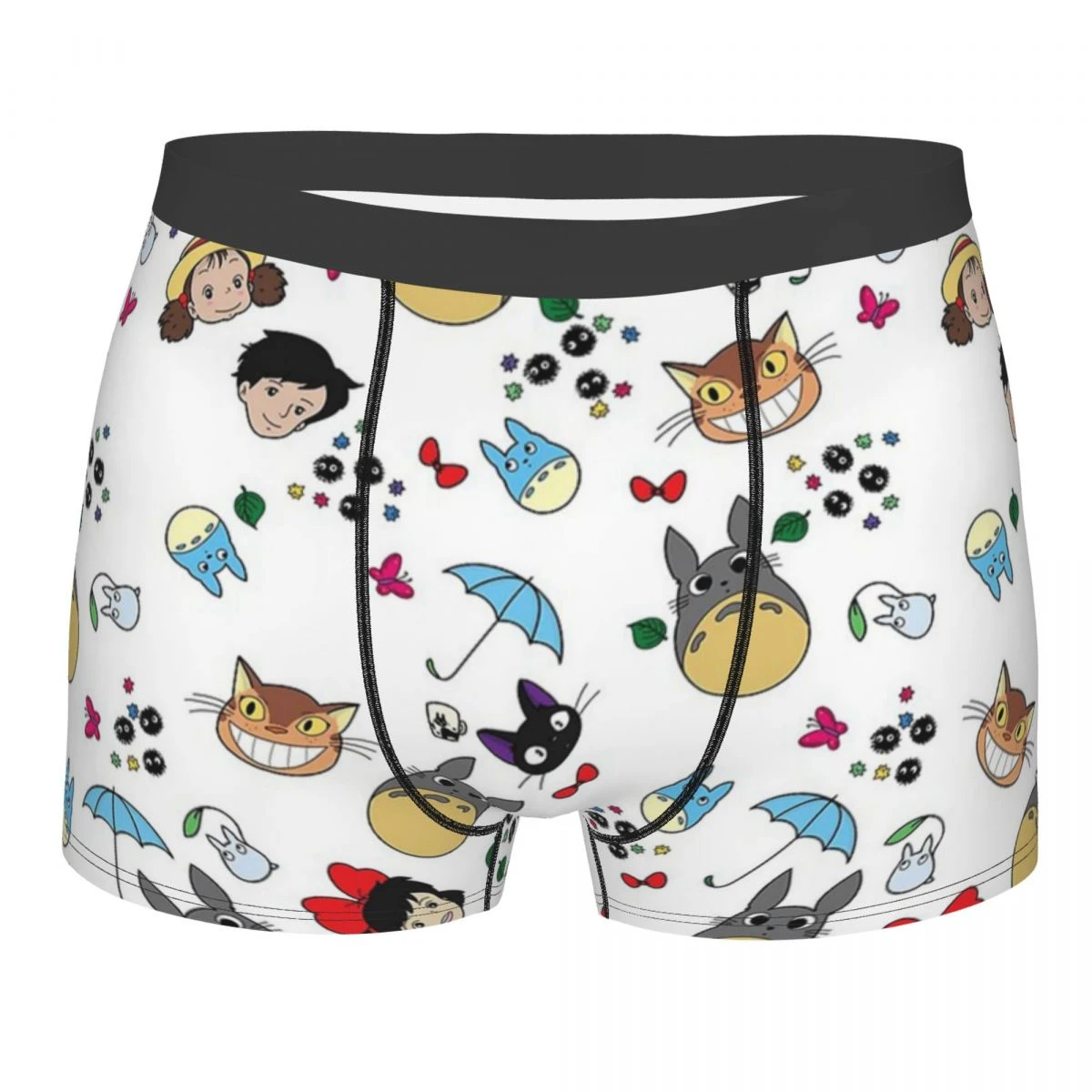 boxer briefs Ghibli Spirited Away Men's Underwear Totoro Boxer Shorts Panties Novelty Breathable Underpants for Male funny boxers