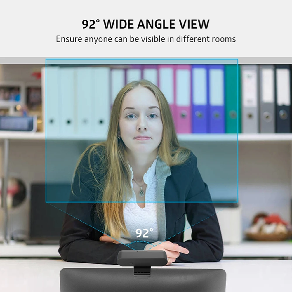 TOALLIN Windows Hello 2K Webcam 1080P Web Camera PC, IR Facial Recognition, with Noise-Reduction Mics for Streaming Conferencing 4