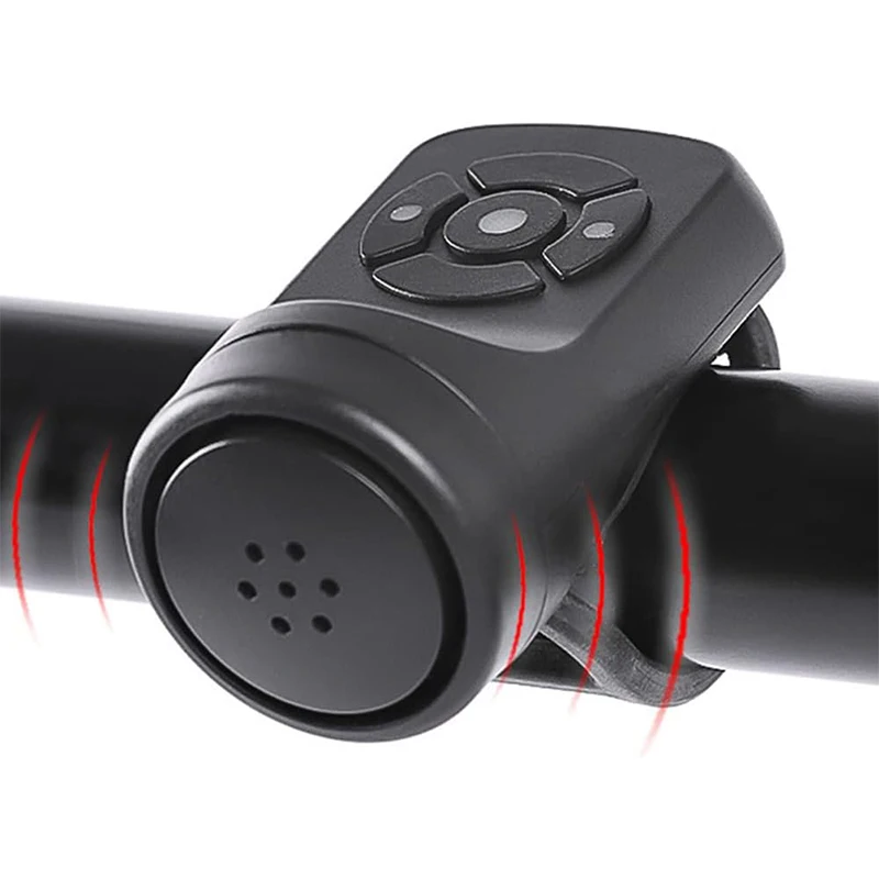 

New Bicycle Electric Bell Bike USB Charging Horn MTB Mountain Bike Warning Safety Ring Waterproof Bell Cycling Accessories