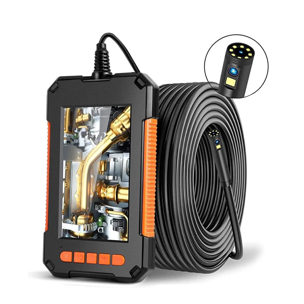 

Industrial Endoscope Camera 1080P 4.3"IPS 8mm Single&Dual Borescope With 8LED Lens For Car Engine Sewer Inspection